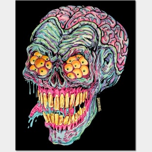 Demon Brain Head Posters and Art